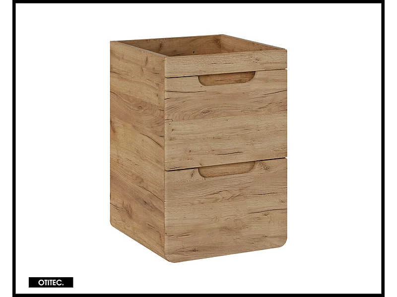 Meuble sous vasque de 40 cm - Oak - 2 tiroirs - PASTI