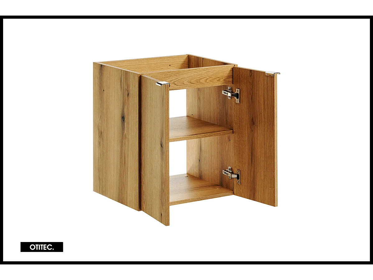 Meuble sous vasque de 50 cm - Oak - 2 portes - VOLTA