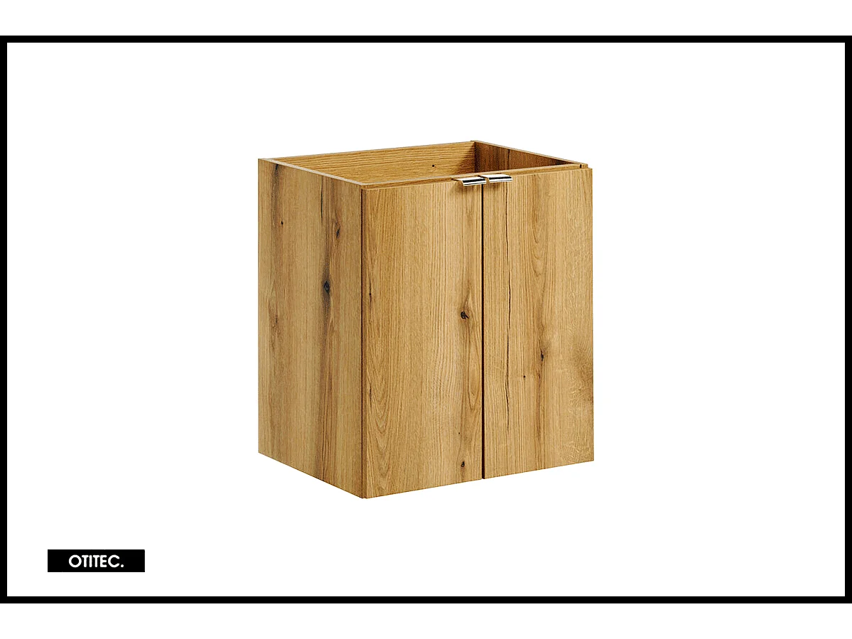 Meuble sous vasque de 50 cm - Oak - 2 portes - VOLTA