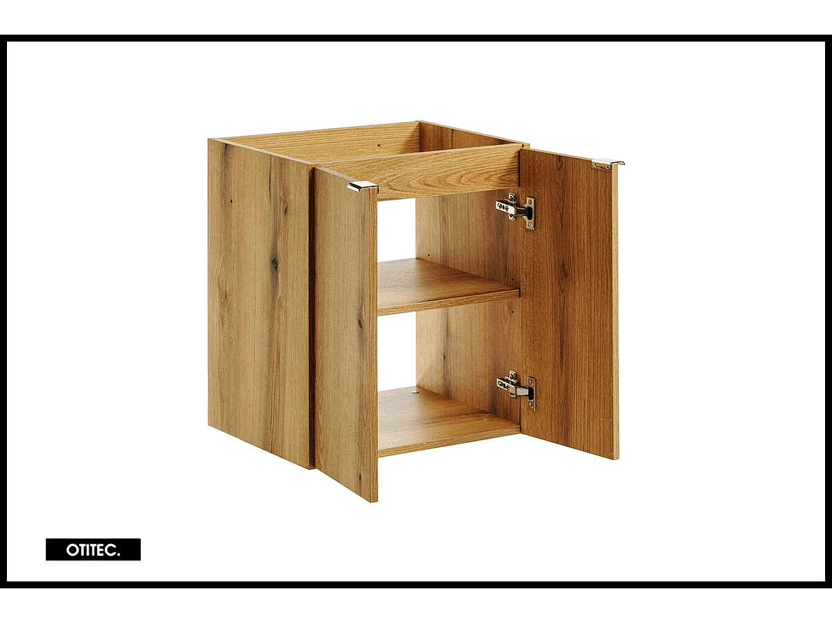 Meuble sous vasque de 50 cm - Oak - 2 portes - VOLTA