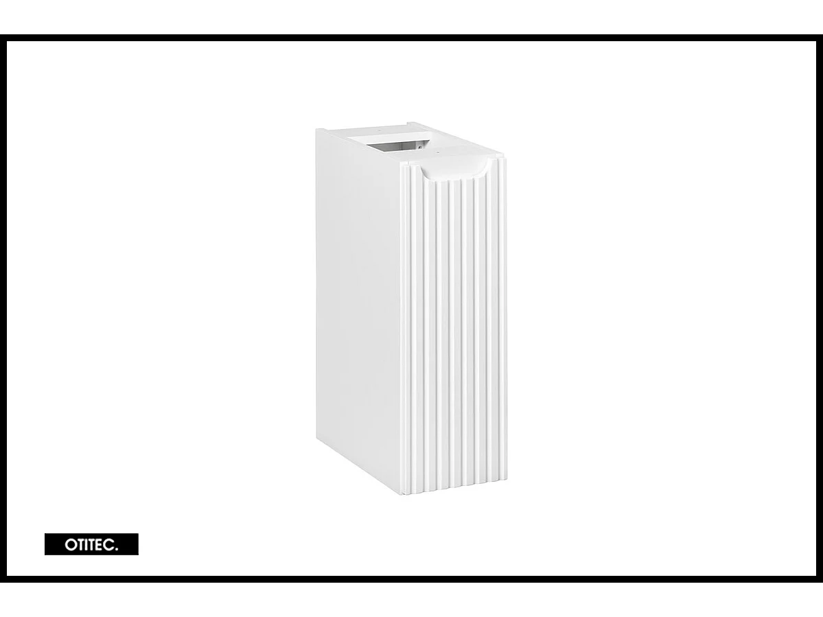 Meuble sous vasque de 20 cm - Blanc - 1 porte - VOLTA