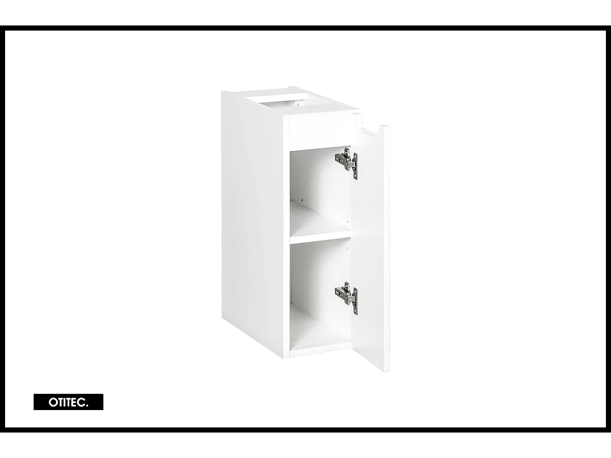 Meuble sous vasque de 20 cm - Blanc - 1 porte - VOLTA