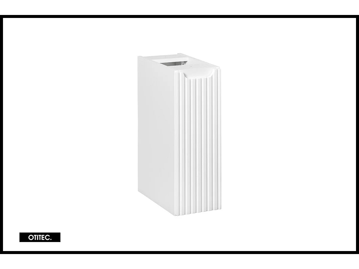 Meuble sous vasque de 20 cm - Blanc - 1 porte - VOLTA