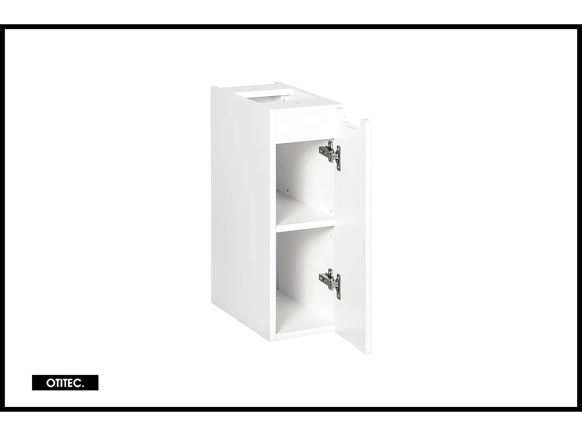 Meuble sous vasque de 20 cm - Blanc - 1 porte - VOLTA