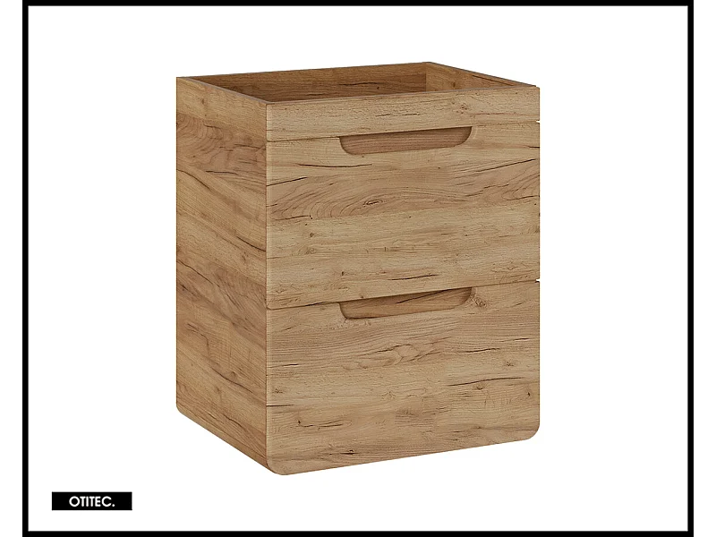 Meuble sous vasque de 60 cm - Oak - 2 tiroirs - PASTI
