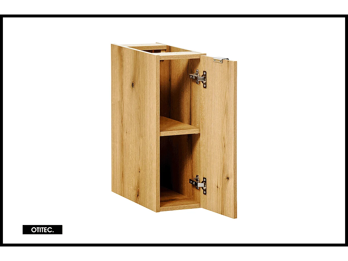Meuble sous vasque de 20 cm - Oak - 1 porte - VOLTA