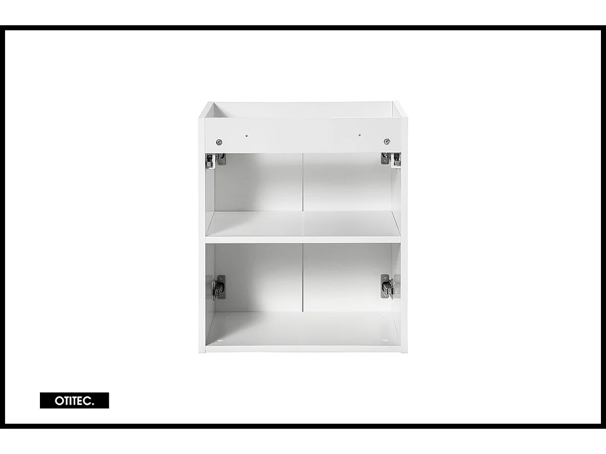 Meuble sous vasque de 50 cm - Blanc - 2 portes - VOLTA