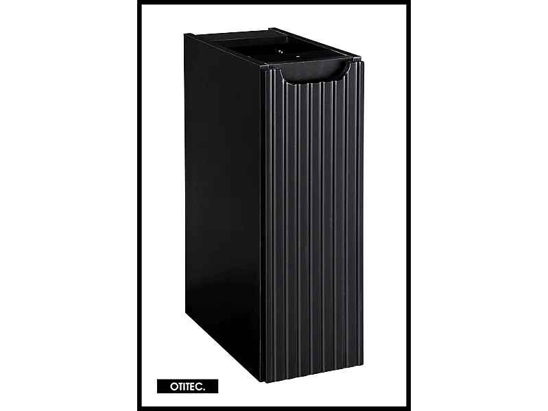 Meuble sous vasque de 20 cm - Noir - 1 porte - VOLTA