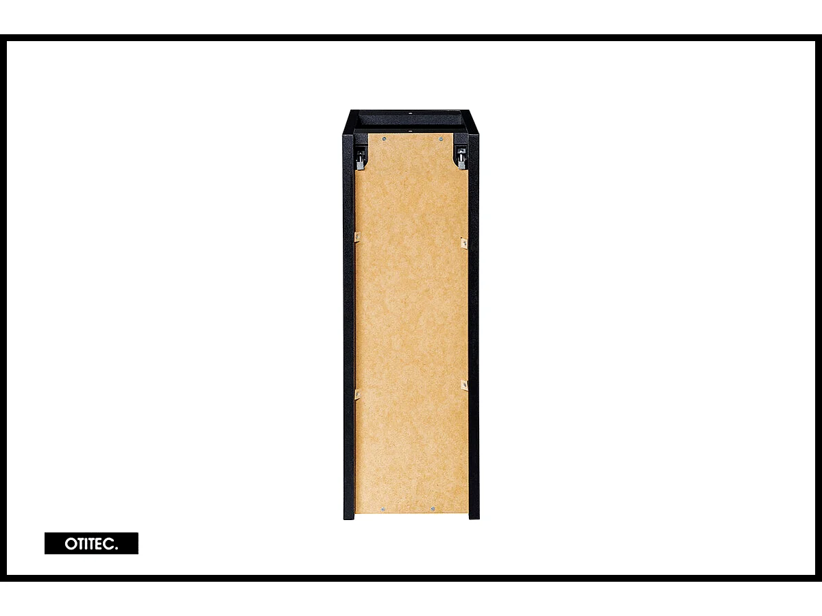 Meuble sous vasque de 20 cm - Noir - 1 porte - VOLTA