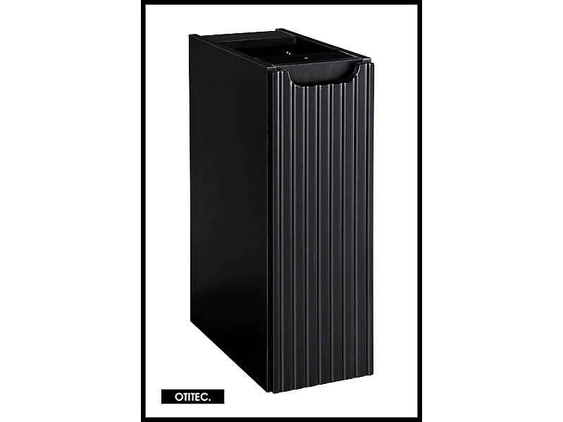 Meuble sous vasque de 20 cm - Noir - 1 porte - VOLTA