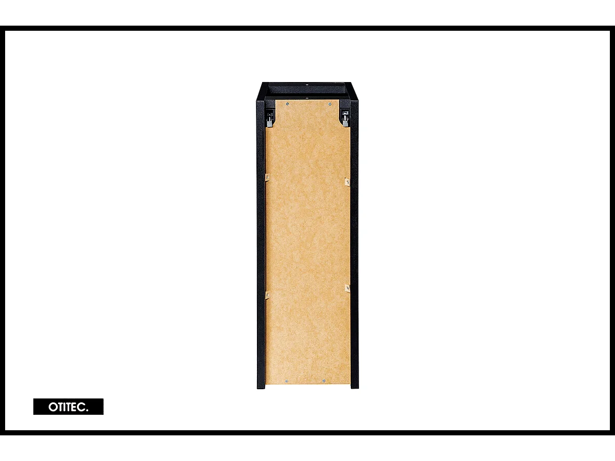 Meuble sous vasque de 20 cm - Noir - 1 porte - VOLTA