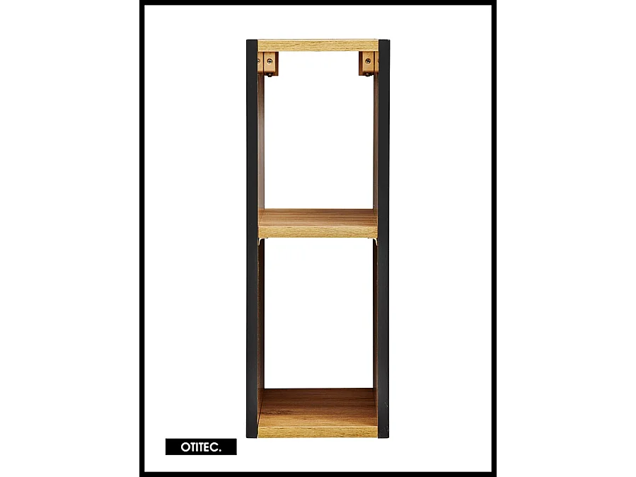 Meuble sous vasque de 20 cm - Noir Mat - LISOA