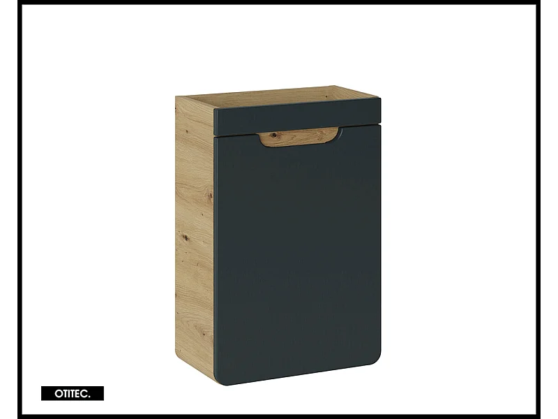 Meuble sous vasque de 40 cm - Gris - 1 porte - PASTI