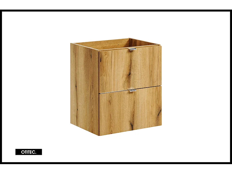 Meuble sous vasque de 50 cm - Oak - 2 tiroirs - VOLTA