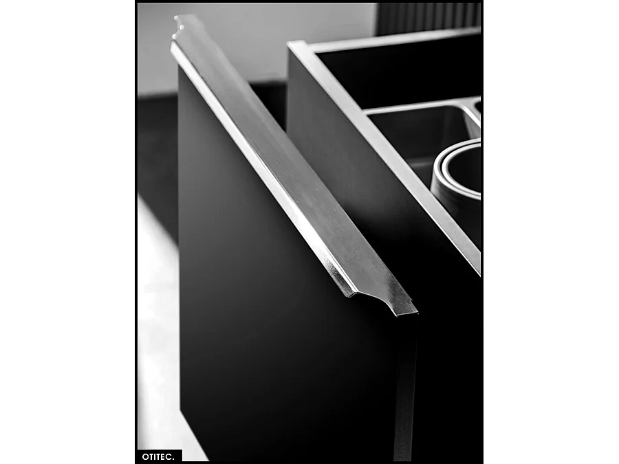 Meuble sous vasque - 80 cm - 2 tiroirs - BOLD BLACK