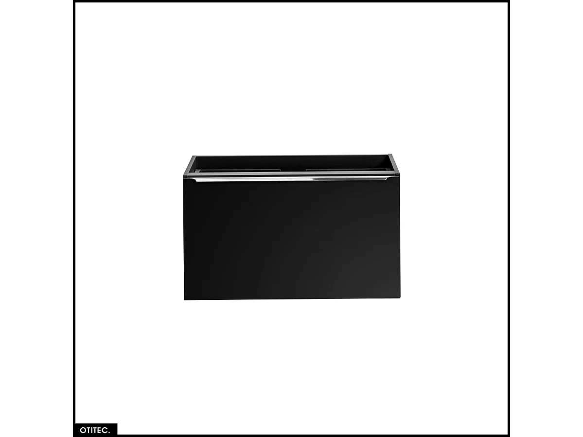 Meuble sous vasque - 80 cm - 2 tiroirs - BOLD BLACK