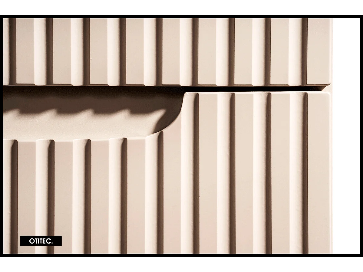 Meuble sous vasque de 50 cm - Cachemire Mat - 2 tiroirs - VOLTA