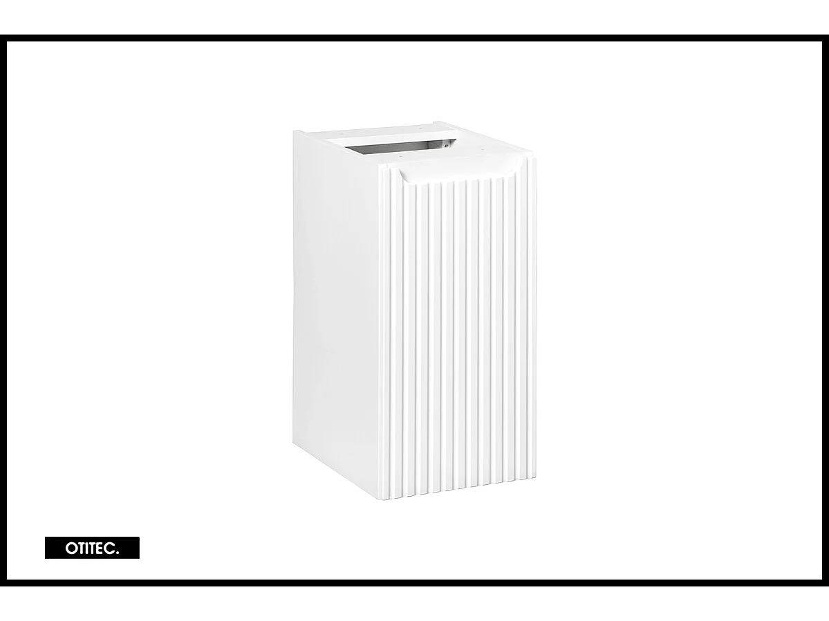 Meuble sous vasque de 30 cm - Blanc - 1 porte - VOLTA