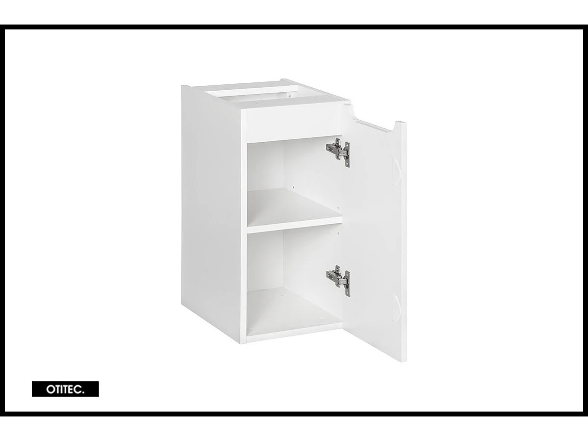 Meuble sous vasque de 30 cm - Blanc - 1 porte - VOLTA