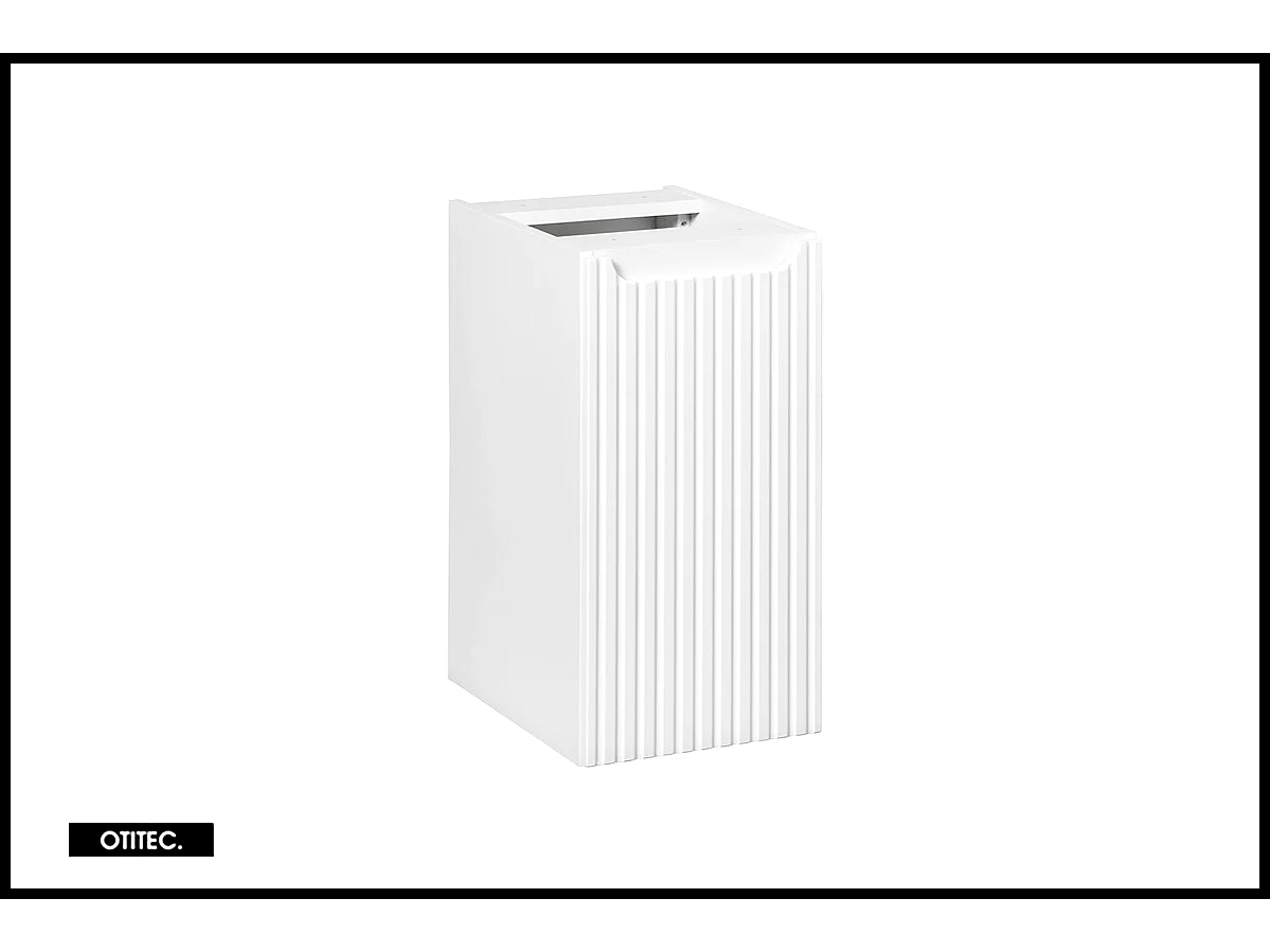 Meuble sous vasque de 30 cm - Blanc - 1 porte - VOLTA