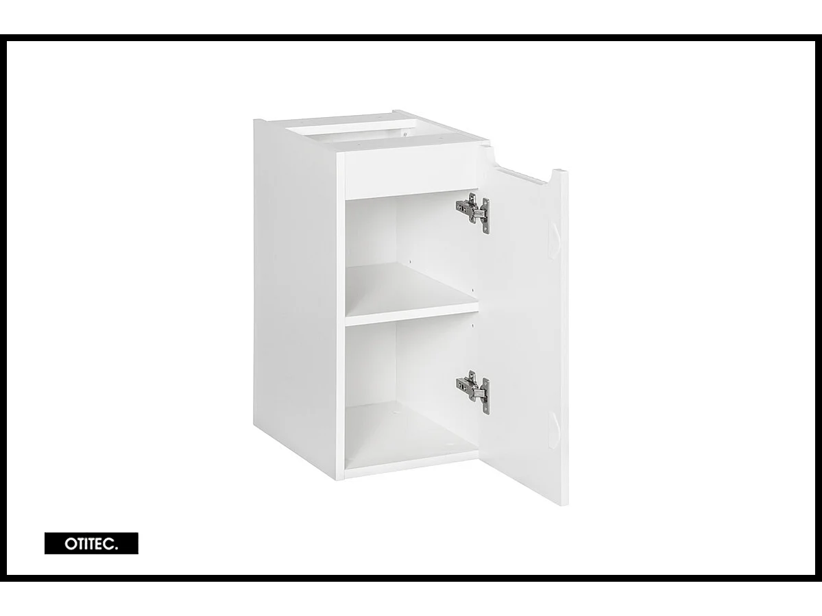 Meuble sous vasque de 30 cm - Blanc - 1 porte - VOLTA