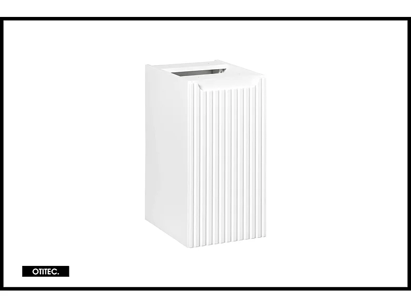 Meuble sous vasque de 30 cm - Blanc - 1 porte - VOLTA