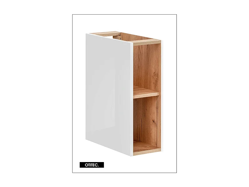 Meuble sous vasque de 20 cm - Blanc - LISOA