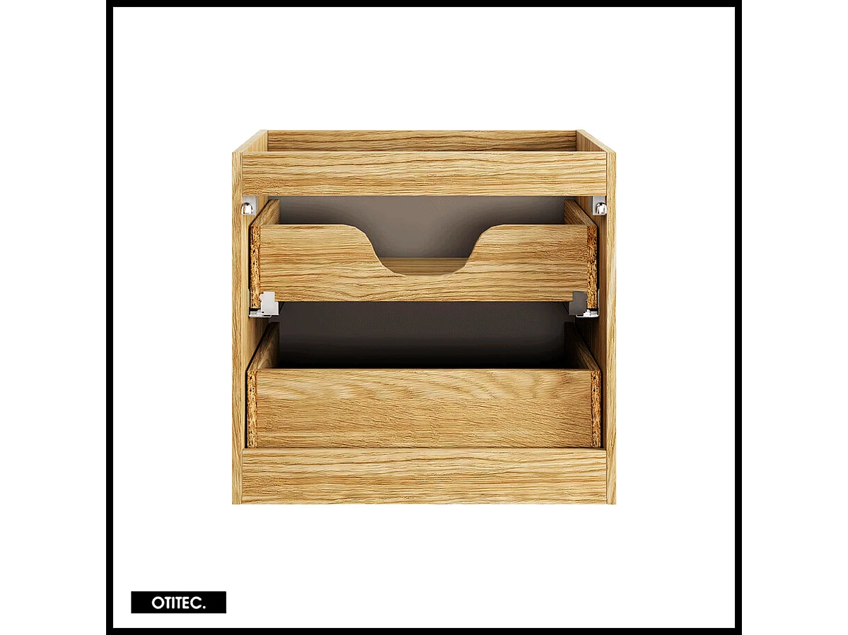 Meuble sous vasque de 60 cm - Beige - 2 tiroirs - SEA