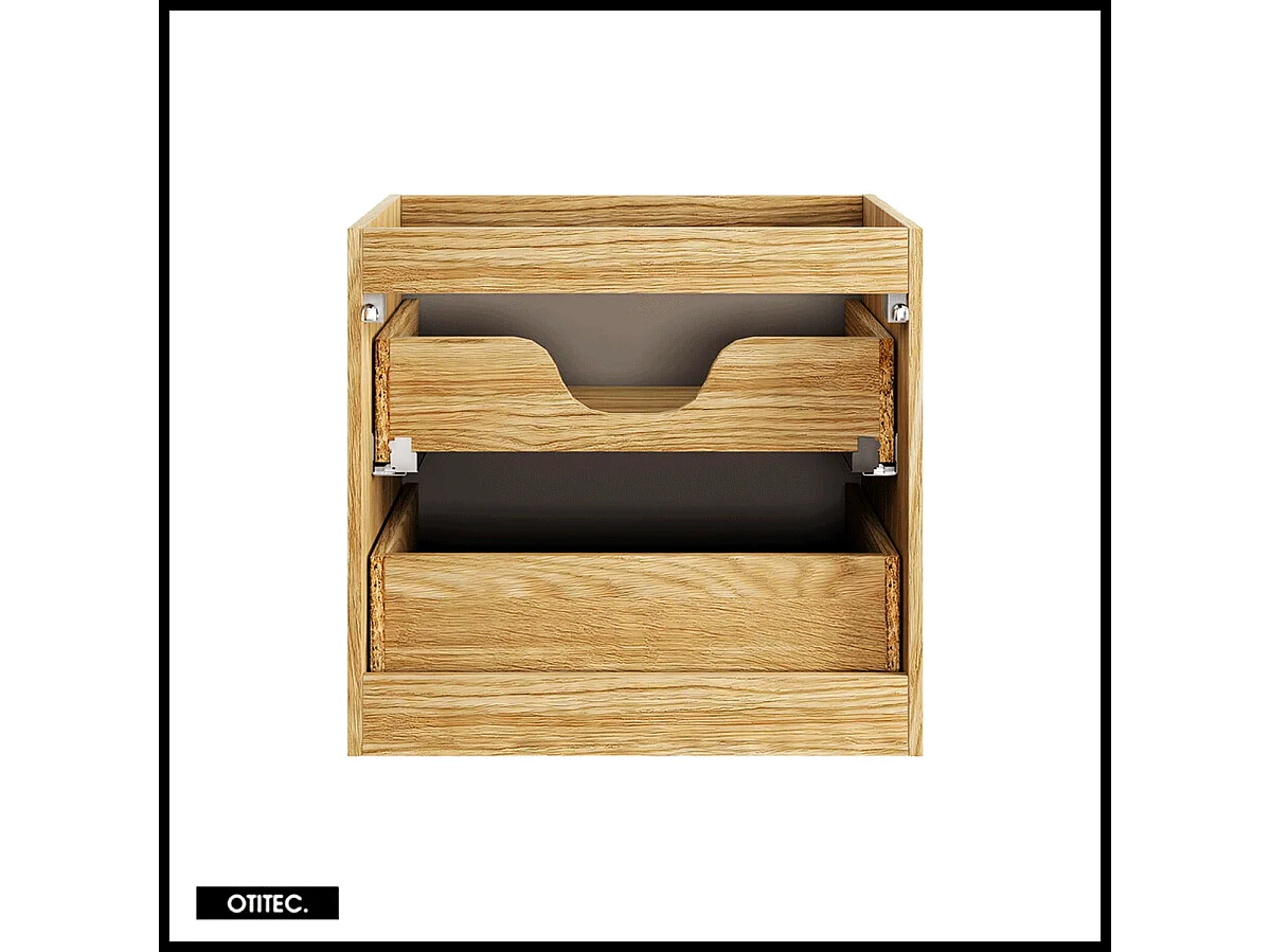 Meuble sous vasque de 60 cm - Beige - 2 tiroirs - SEA