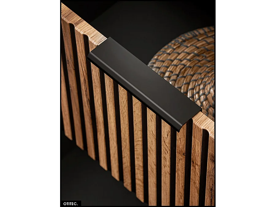 Meuble sous vasque - 100 cm - 2 tiroirs - Chêne - WOTANIA