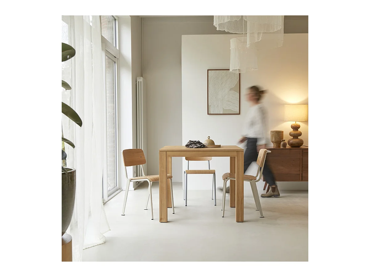 Tisch Eden aus massivem Teakholz 90 x 90