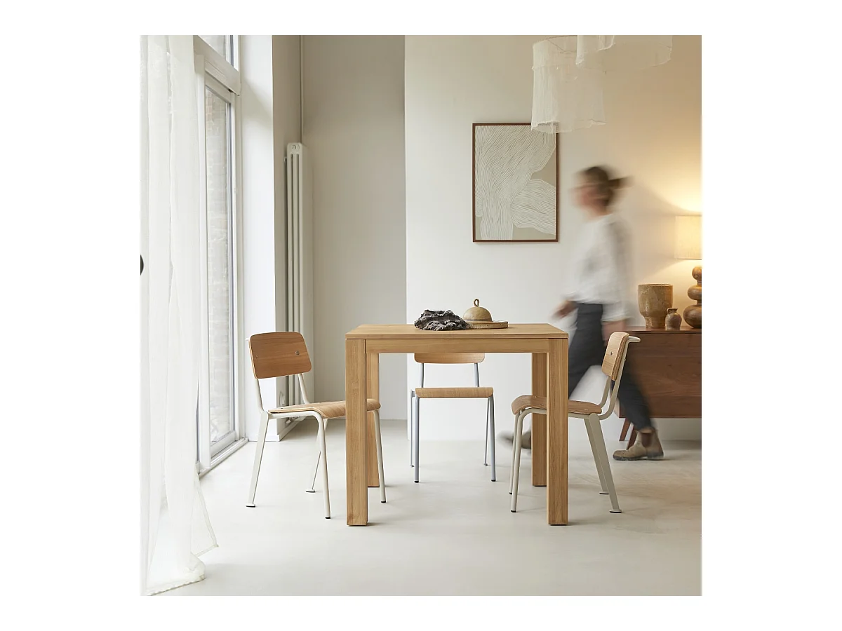 Tisch Eden aus massivem Teakholz 90 x 90