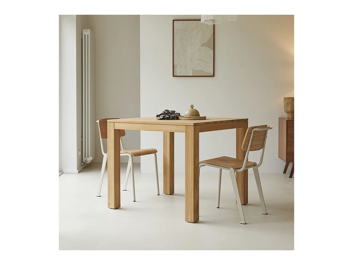 Tisch Eden aus massivem Teakholz 90 x 90