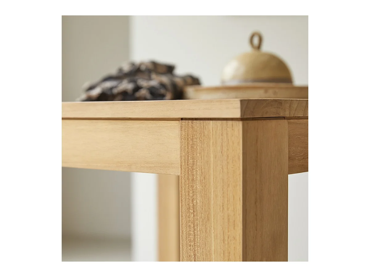 Tisch Eden aus massivem Teakholz 90 x 90