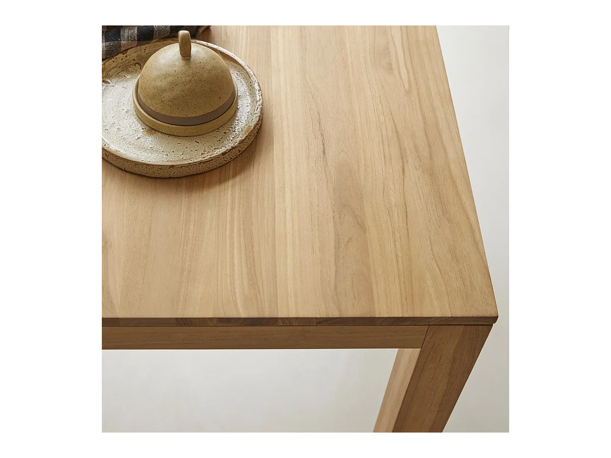 Tisch Eden aus massivem Teakholz 90 x 90