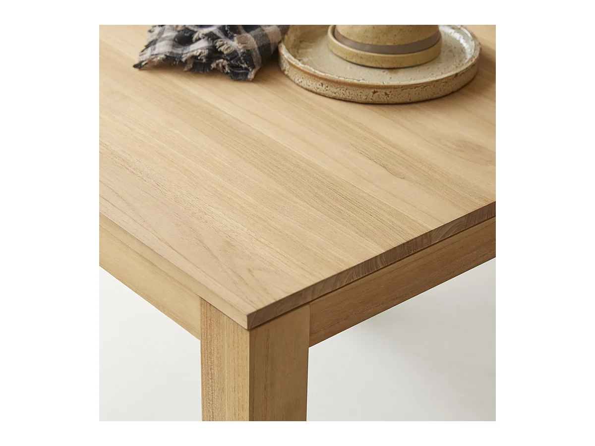 Tisch Eden aus massivem Teakholz 90 x 90
