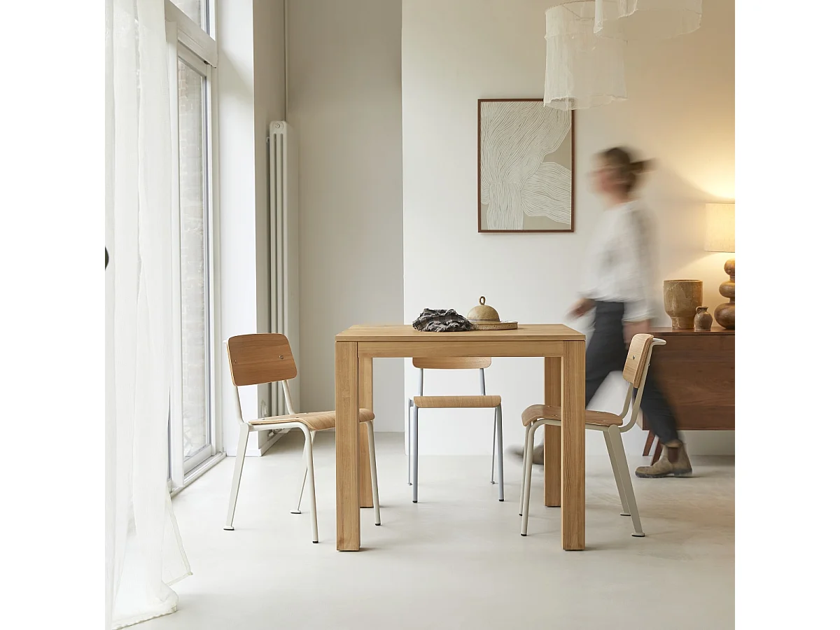 Tavolo in legno di teak massello 90x90 Eden