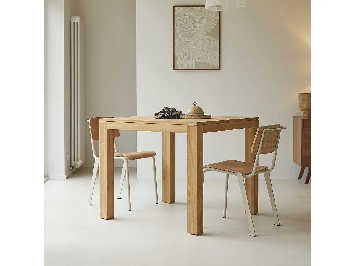 Tavolo in legno di teak massello 90x90 Eden