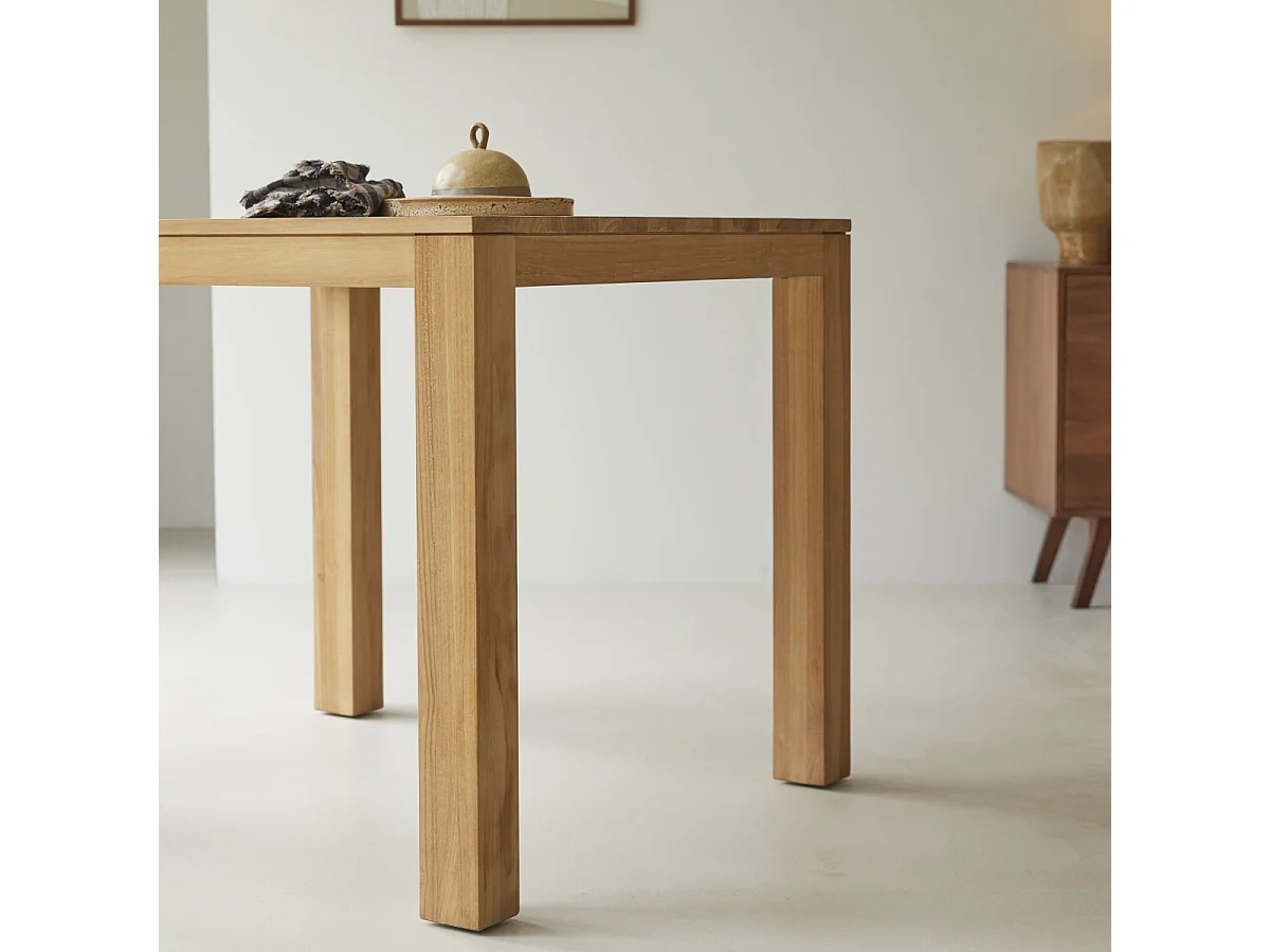 Tavolo in legno di teak massello 90x90 Eden