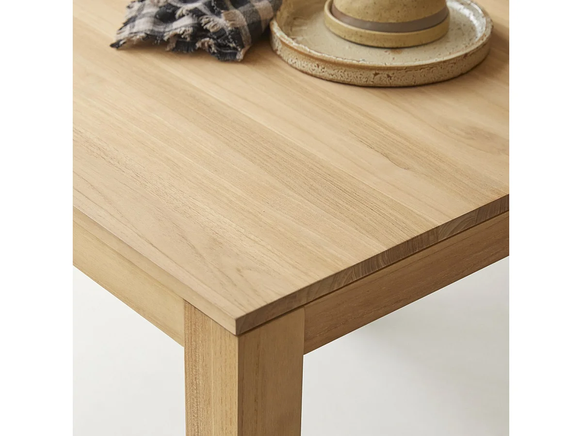 Tavolo in legno di teak massello 90x90 Eden