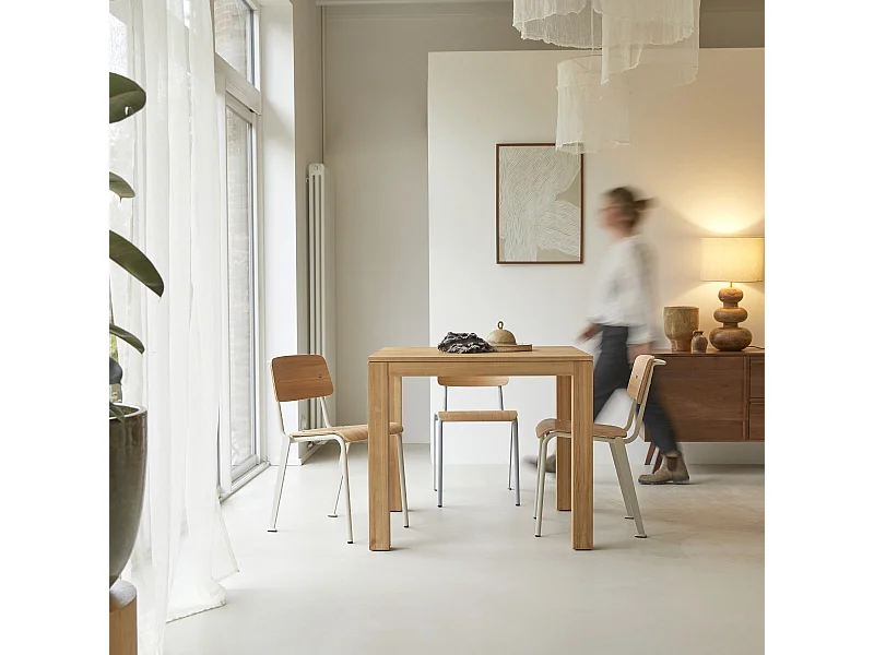 Tisch Eden aus massivem Teakholz 90 x 90