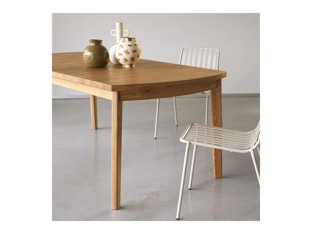 Ausziehtisch Maia aus massivem Eichenholz 270 x 95