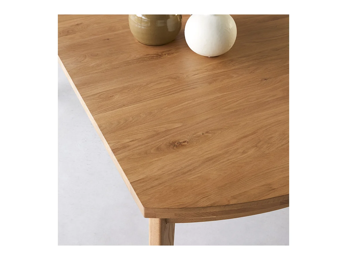 Ausziehtisch Maia aus massivem Eichenholz 270 x 95