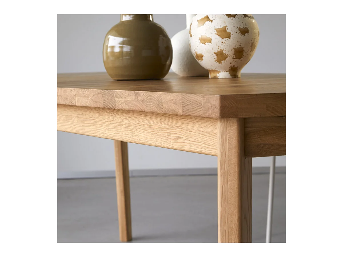 Ausziehtisch Maia aus massivem Eichenholz 270 x 95