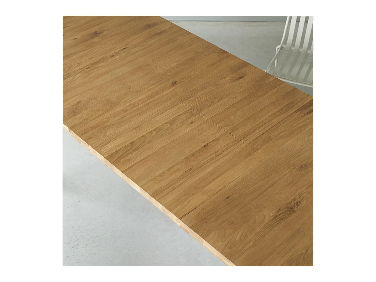 Ausziehtisch Maia aus massivem Eichenholz 270 x 95