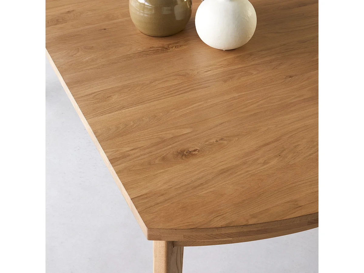 Ausziehtisch Maia aus massivem Eichenholz 270 x 95