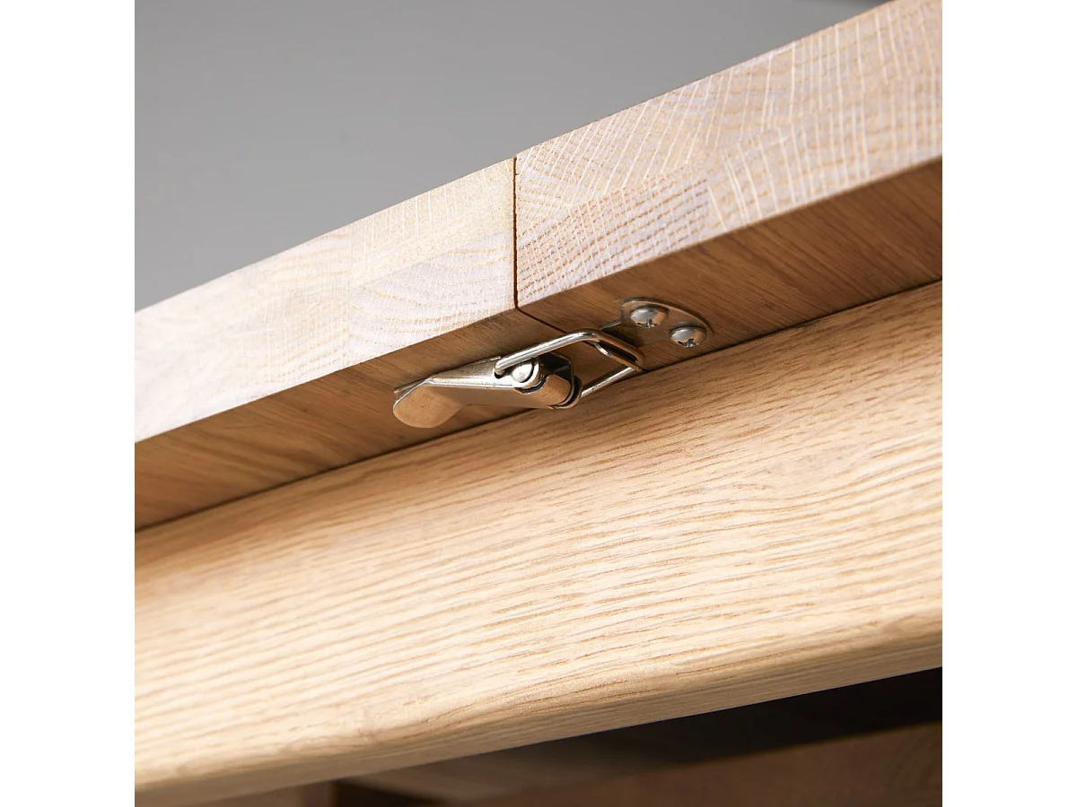 Ausziehtisch Maia aus massivem Eichenholz 270 x 95