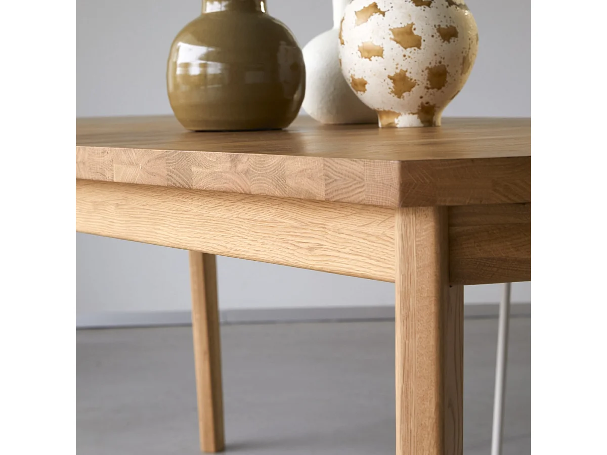 Ausziehtisch Maia aus massivem Eichenholz 270 x 95