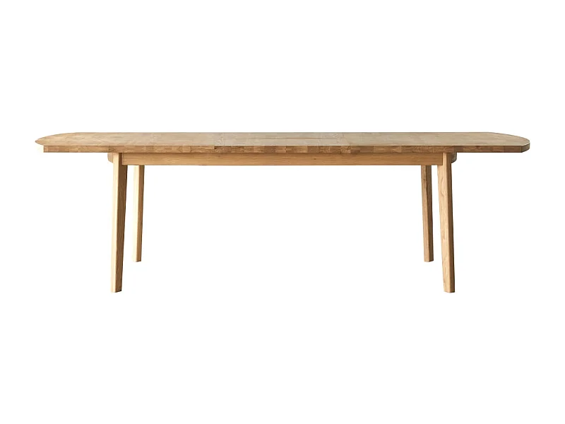Table extensible en bois de chêne massif 6-12 pers 270x95 Maia