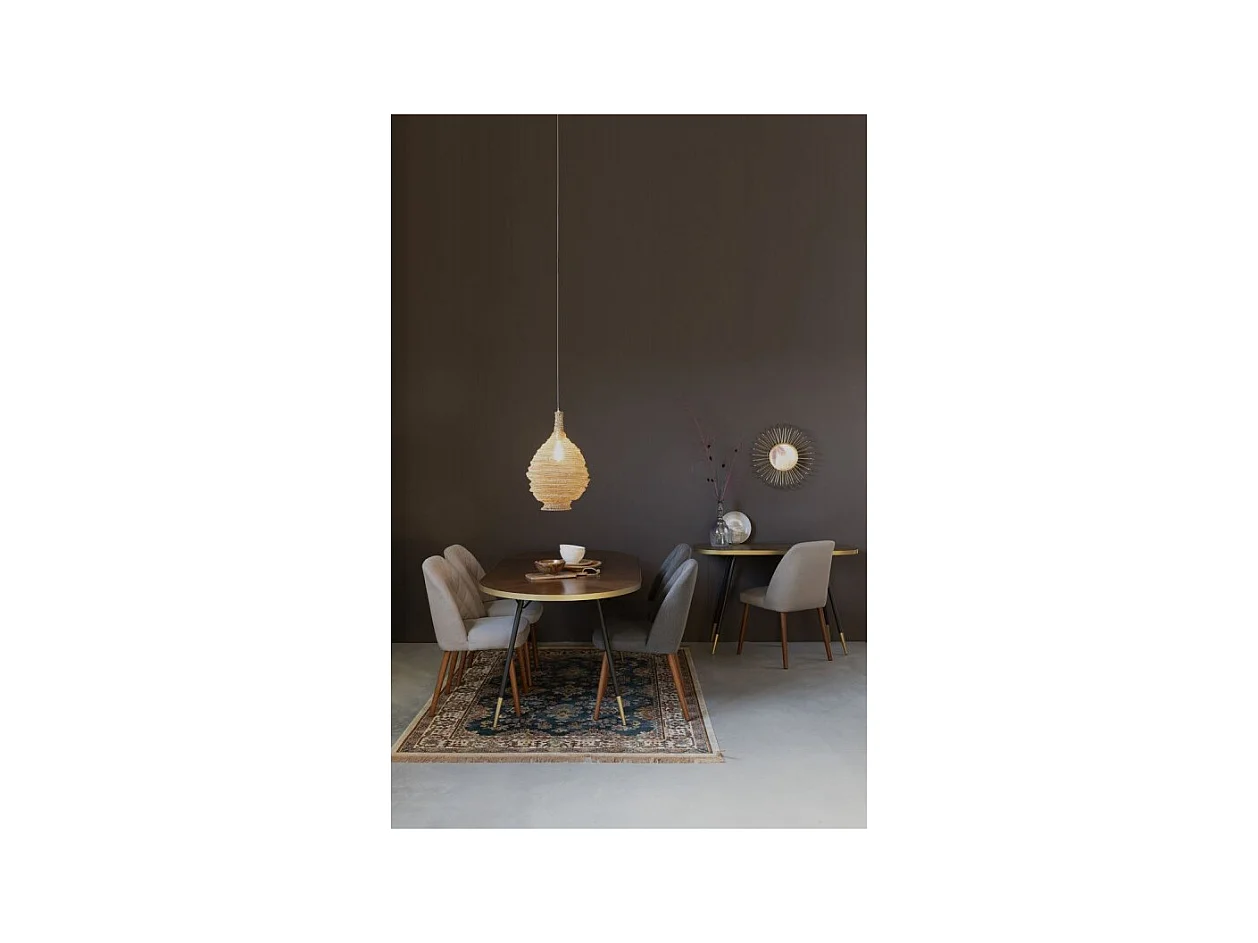 Table 180 cm Denise, Bois, Marron